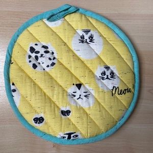 NWT Cat Dish Towel and Potholder